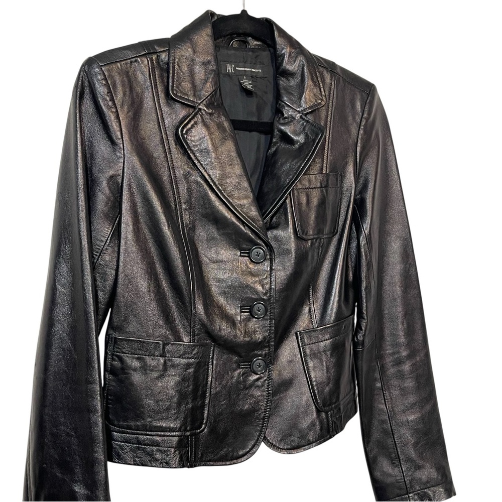 Quality Black Leather Jacket Blazer - image 2